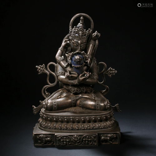 Qing Dynasty, Copper Happy Buddha