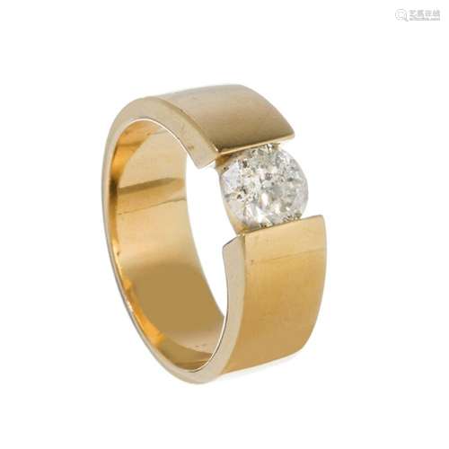 Ring in 18kt yellow gold and diamond. Niesing" style. C...