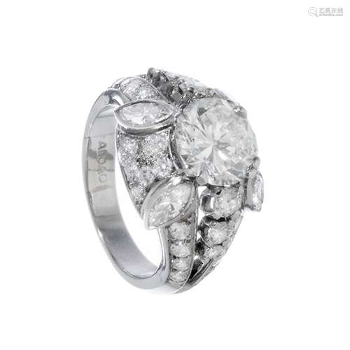 Ring in 18kt white gold and diamonds "ALDAO JOYEROS&quo...