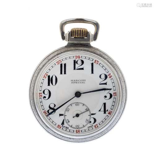 MARCONI pocket watch with Rolex Watch Company hallmarks.In c...