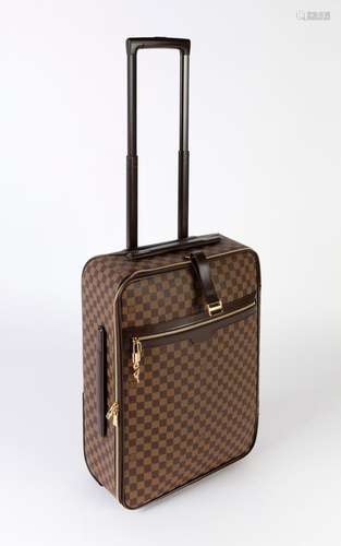 LOUIS VUITTON. Pegaso 55 suitcase, serial no. SP0131.Checker...