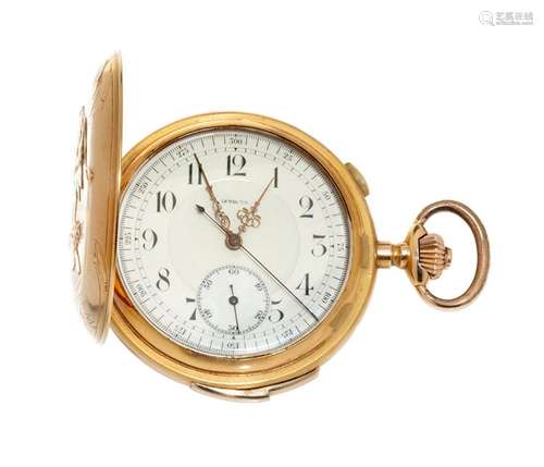 INVICTA pocket watch, for men / Unisex.In 18 kts yellow gold...