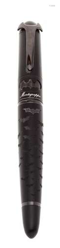 MONTEGRAPPA FOUNTAIN PEN, LIMITED EDITION “BATMAN”.Body in c...