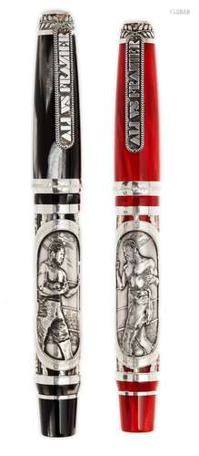 MONTEGRAPPA FOUNTAIN PENS, LIMITED EDITION COMBAT FRAZIER AN...