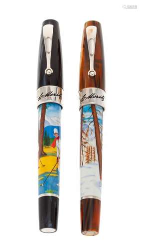 MONTEGRAPPA FOUNTAIN PENS “ST. MORITZ”, LIMITED EDITION.Bodi...