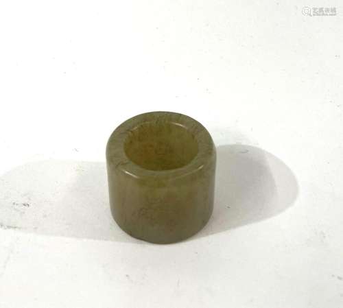 A Chinese Jade Archer Ring