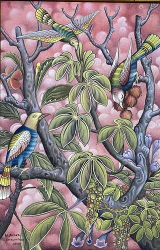 W Suaka, Indonesia (20th Century), Birds in Rambutan Tree, U...