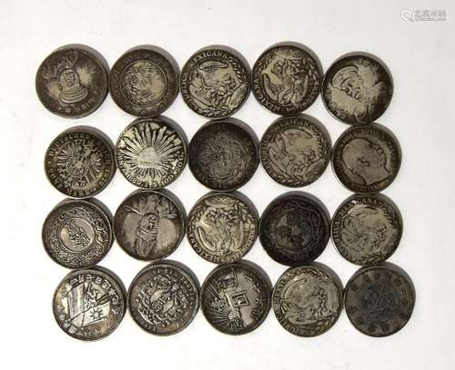 Twenty Chinese & European Facsimile Silver Colour Metal ...