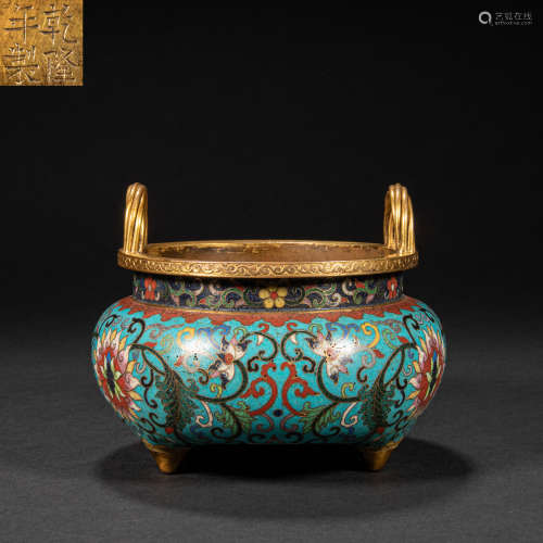 CHINESE CLOISONNÉ INCENSE BURNER, QING DYNASTY
