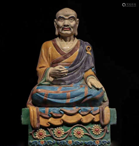 CHINESE SANCAI LUOHAN STATUE, MING DYNASTY