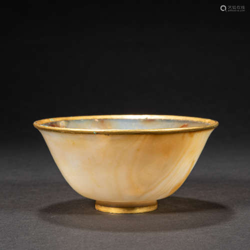 CHINESE AGATE BOWL, LIAO DYNASTY