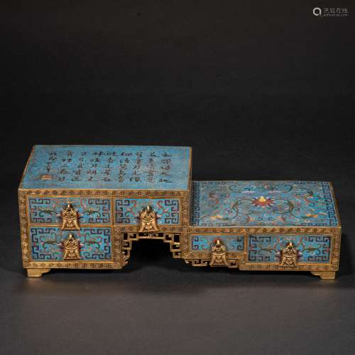 CHINESE CLOISONNÉ MULTI-TREASURE BOX, QING DYNASTY