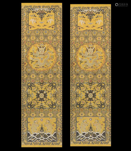 A PAIR OF CHINESE KESI CHAIRS, QING DYNASTY
