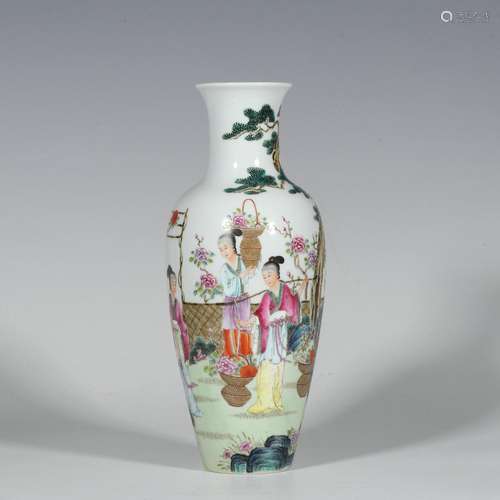 Pastel character Guanyin bottle