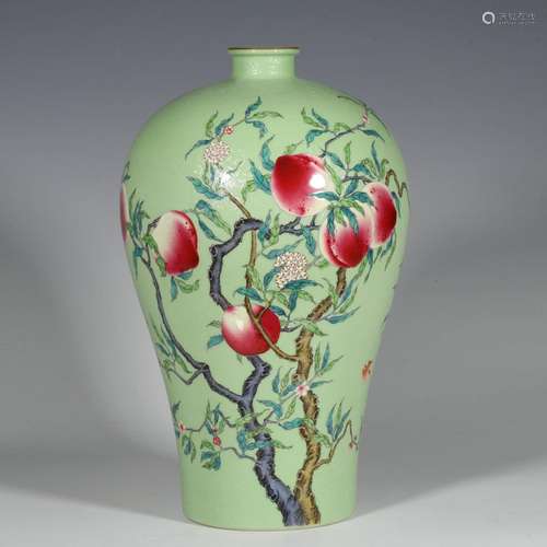 Apple Greenland Rolls Dao Shou Peach Plum Vase