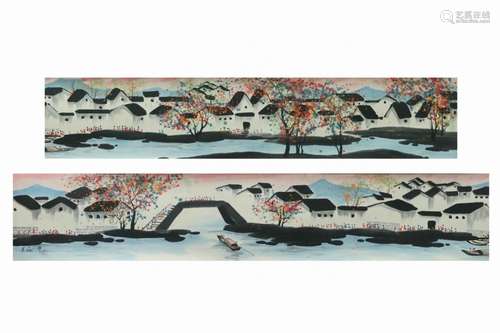 Wu Guanzhong's "Water Village in the South of the Yangt...