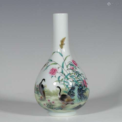 Enamel Luyan Flower Gallbladder Vase