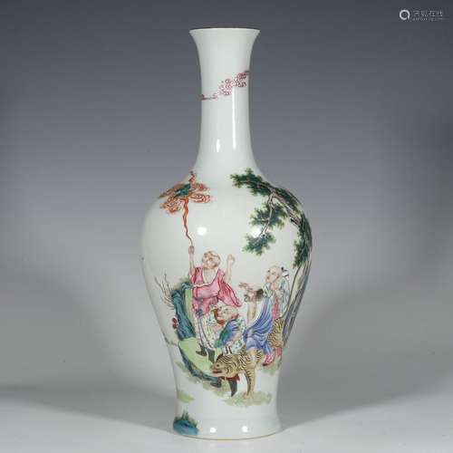 Pastel character Guanyin bottle