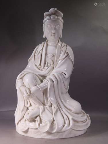 Dehua White Porcelain Avalokitesvara Statue