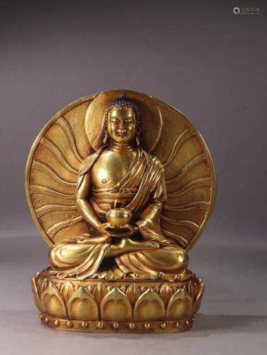 Gilt Bronze Medicine Buddha