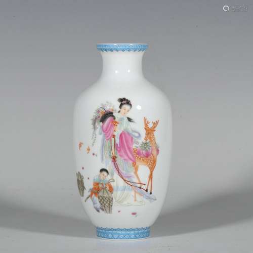 Enamel Character Poetry Lantern Bottle