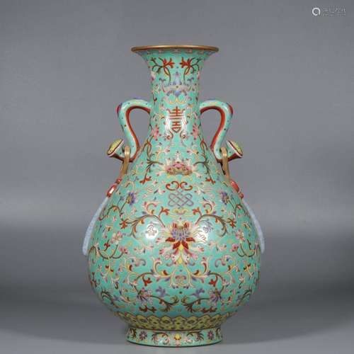 Enamel Spring Vase