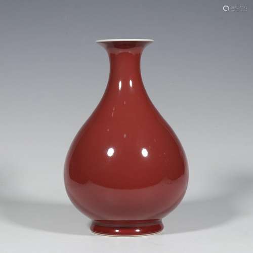 Ji red glazed jade pot spring bottle