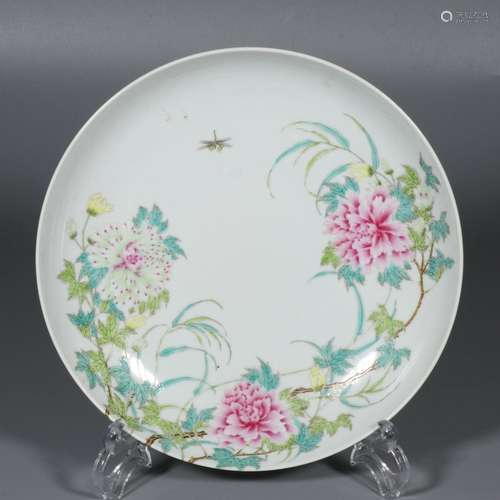 Pastel Floral Plate