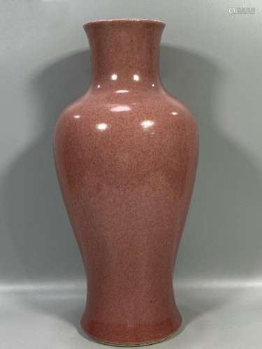 red glazed vase