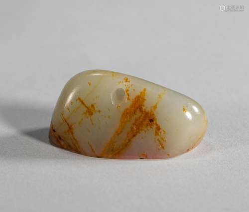 Seal of white jade seed material in Qing Dynasty