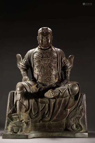 Bronze Buddha statue of Zhenwu emperor in Ming Dynasty