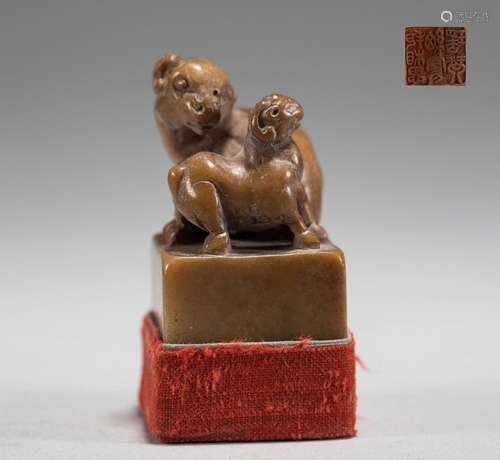 Shoushan stone seal of Qing Dynasty