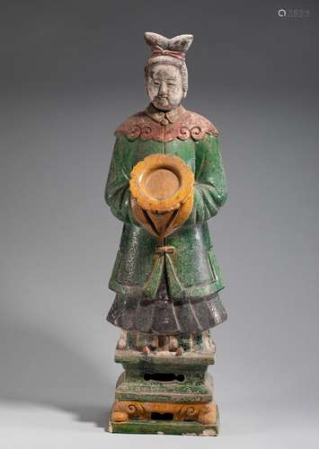 Glazed tricolor figures of the Ming Dynasty