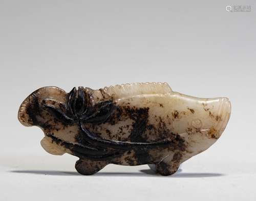 White jade fish of Ming Dynasty