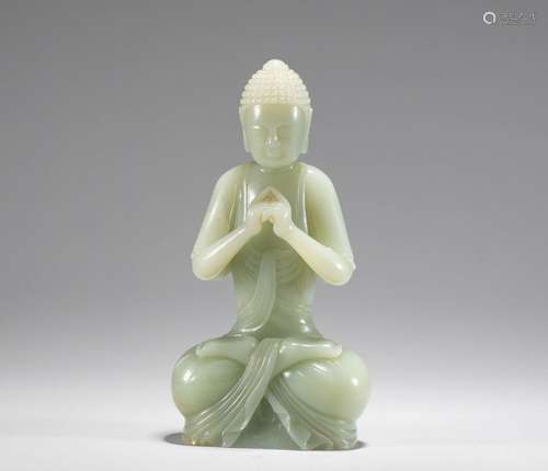 White jade Buddha of Ming Dynasty