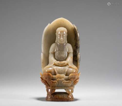 White jade Buddha of Ming Dynasty