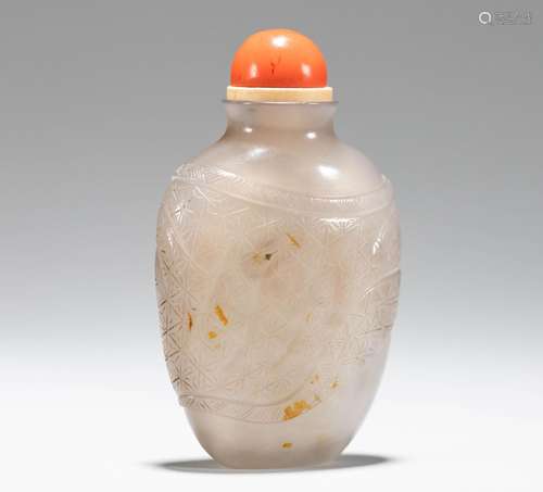 Agate cigarette kettles in the Qing Dynasty