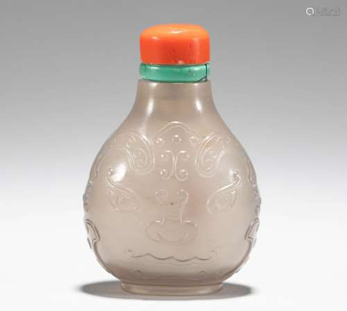 Agate cigarette kettles in the Qing Dynasty