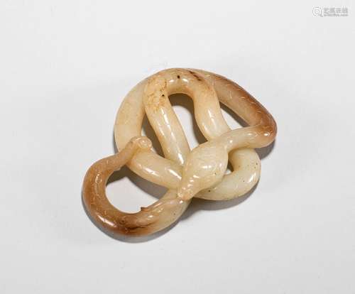 White jade snake of Ming Dynasty