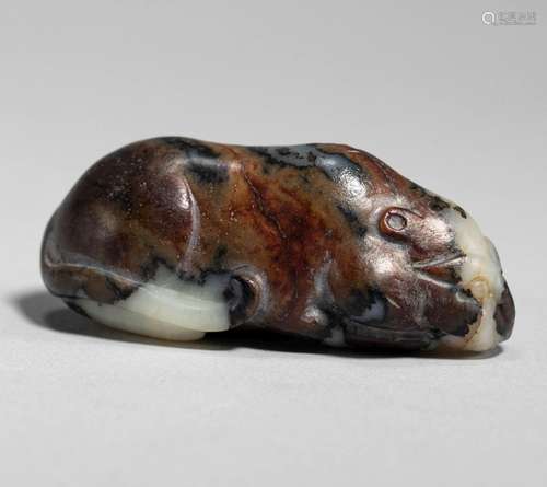 White jade beast of Ming Dynasty