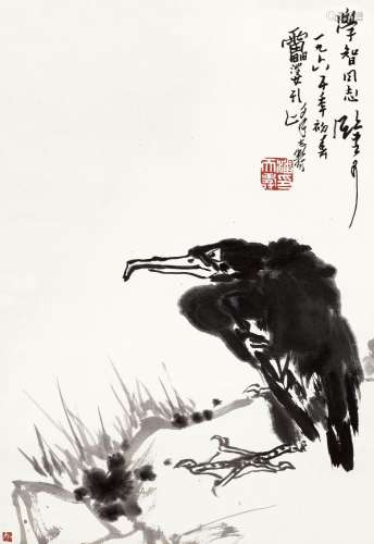 潘天寿(1897-1971) 鱼鹰