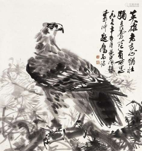 黄胄(1925-1997) 松鹰