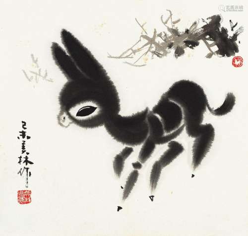韩美林(b.1936)驴