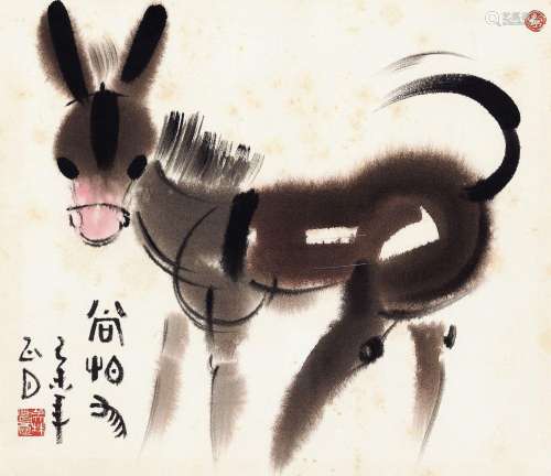 韩美林(b.1936)毛驴