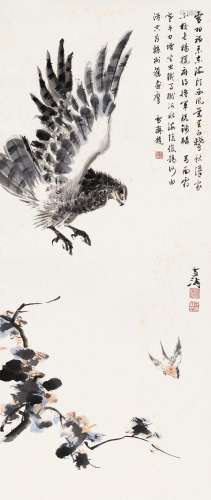 王雪涛 (1903-1982) 鹰雀图