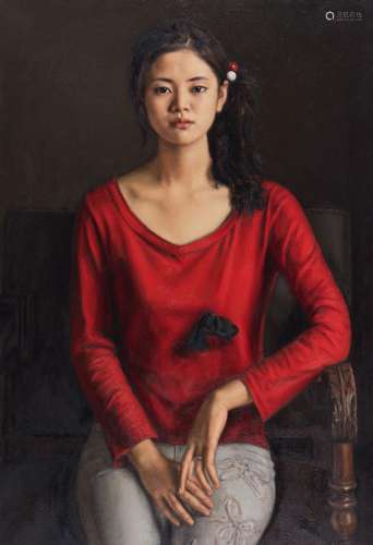 杨飞云 (b.1954) 红衣少女