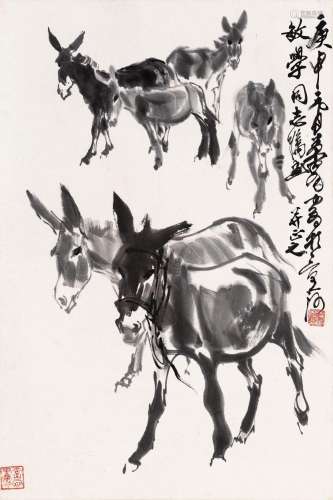 黄 胄 (1925-1997) 群驴图