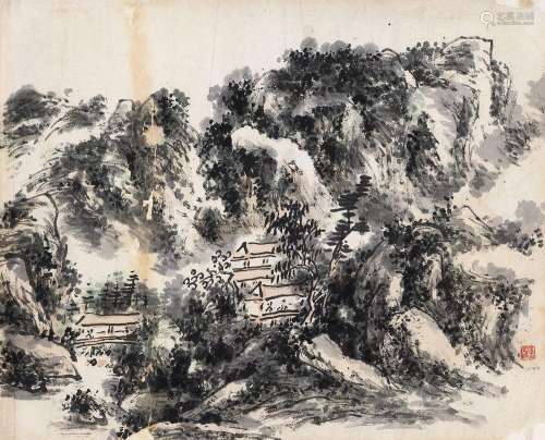 黄宾虹 (1865-1955) 溪山深处