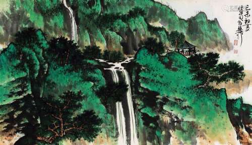 谢稚柳 (1910-1997) 夏日山色