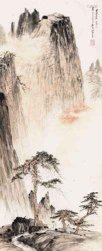 张善孖 (1882-1940) 云海遨游